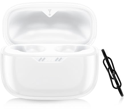 kwmobile Hülle kompatibel mit JBL Tune 130 NC TWS - TPU Silikon Schutzhülle Case Cover Kopfhörer Transparent