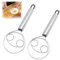 Frusta in Acciaio inox, Fruste Danesi 2 Pezzi, Frusta per Impasto Danese in con Anello, Design Danese, Adatto per la Cottura di Pane e Torte