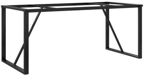 vidaXL Tischgestell, Tischbeine Tischkufen Gestell für Esstisch Küchentisch, Tischuntergestell Tischfüße in O-Form, 160x80x73cm Stahl