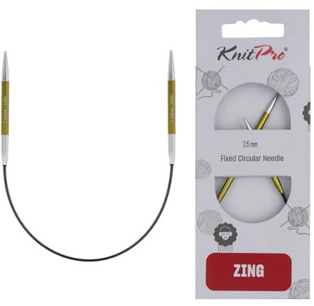 KnitPro Zing Fixed Circular Needles 9 (22.5cm) | 3.50mm