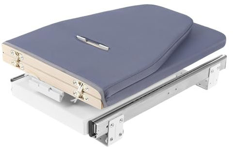 TONFEION Bügeltisch, Klappbar Bügelbrett für Möbel, 180° Freie Drehung Bügeltisch mit Bezug, Ausziehbares Bügelbretter, Geräuscharme, Ironing Board für Schrank mit den Maßen 22,4x17,7x6,7 Zoll