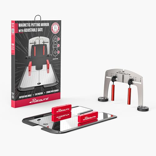 PuttOUT Miroir de putting magnétique avec portail réglable
