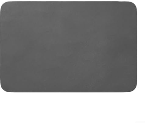 Alfombra de baño de piedra de diatomita, tapete de baño súper absorbente y de secado rápido, alfombrillas de baño antideslizante, tapete de ducha para el suelo del baño, para baño 60 * 40cm (Gris)