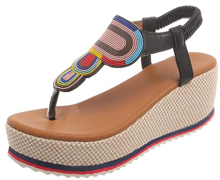 HOOUDO Sandalias Deportivas Mujer,Sandalias Mujer Plataforma,Zapatos De Verano 2025,Zapatos Ortopedicos Piel,Zapatillas Vestir Verano,Zapatillas De De Verano De Vestir