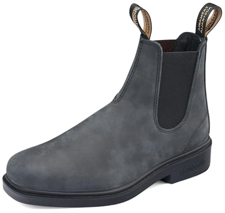 Blundstone Unisex Dress Series 063 Chelsea Boots for Men and Women, Wide Chisel Toe Boots with Cushioned Midsole and Premium Leather, Black, 9.5 US Men / 11.5 US Women / 8.5 AU