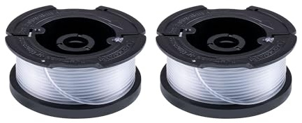 Black+Decker Genuine OEM Authentic Weed Eater String, Trimmer Line Replacement Spool, Autofeed 30 ft, 0.065-Inch, 2-Pack (AF-100-2)