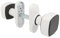 Amig - Quadratisches Knauf-Set mit schmaler Platte Mod. 6807 | 81 x 31 mm | für Innentüren | Ideal in Schlafzimmern, Badezimmern und Büros | Aluminium weiß