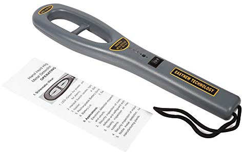 Metalldetektor, Professional Metallsuchgerät Golddetektor Tragbar Metall Pinpointer Hochempfindlicher Handheld Security Hunter Finder LED Metallscanner Detektor 3-20m /9.8-65.6ft