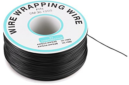 Fili, Filo Singolo Avvolgente 0,25 Mm, Cavo In Rame Stagnato 250 Metri 30AWG, Rotolo 105 Celsius, Con Bobina In Plastica, Per Notebook, Schede Madri, Schermi LCD