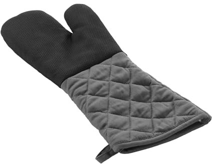 Douceur d'Intérieur, guanto da forno (40 x 18 cm) Cuistot, antracite, policotone e neoprene