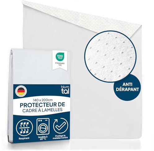 Blumtal® Lattenrost Auflage 140x200 cm - Oeko-TEX zertifizierter Lattenrost Matratzenschoner - Matratzenunterlage 140 200 + Anti-Rutsch-Schicht - Lattenrostschoner 140x200 - Lattenrostauflage 140x200