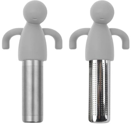 2 Stück Teesieb Teefilter Teezubehör mit Griff Teeei Lustig Teesieb Lustig Wiederverwendbar Teeei für Losen Tee Lustig Lustiges Tee-ei für Tassen Teekanne Teekanne Gewürzmühle für Tassen und Teekannen