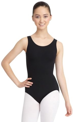 Capezio Tank Leotard, Black, Small