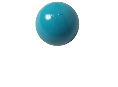 koenig-tom 100 Stück Bällebad Bälle 6cm TÜRKIS in Kindergarten & Gewerbequalität Babybälle Plastikbälle ohne gefähliche Weichmacher