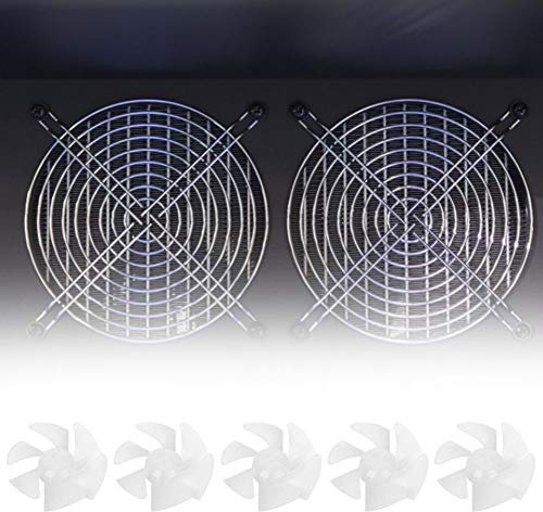 Garosa 10pcs Mini Plastic Fan Blade for Small Power Motor Hair Dryer Replacement Fan Leaf Accessory