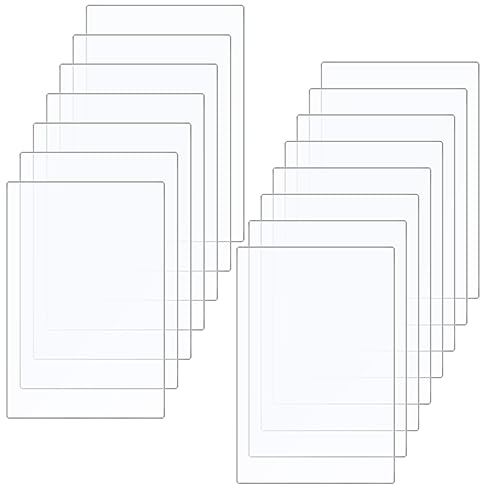 Duufin 15 Stück Acrylglas Platten Klare Acrylplatten Transparentes Plexigla Platten Acrylscheiben Acryl Blätter Plexiglasplatte für Fotorahmen Projektausstellung Bilderrahmen, 15x10cm