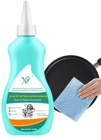 Nettoyant Pour Casseroles Et Poêles – Nettoyant Pour Casseroles Sans Rayures | Nettoyant De Gel De Fond De Casserole D'agent De Nettoyage De Cuisine De 150 Ml, Pâte De Nettoyage En Acier Inoxydable, D