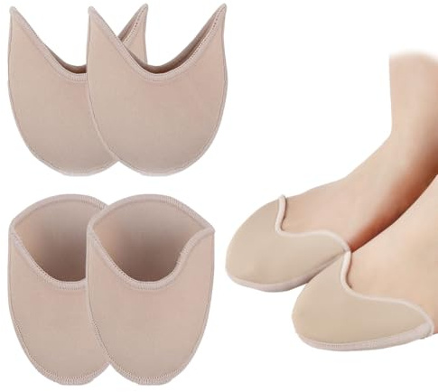 2 Pares de Protector Dedos pie de Ballet, Almohadillas para Zapatos de Punta, Antideslizantes Protector, Almohadillas para Pies de la Danza para los Dedos del Pie para Mujeres y Niñas