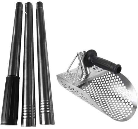 Sctecoau Pala para de Manejar, Pala para para Detección de Metales de Alta Resistencia, Pala para de Mano para Caza de Tesoros Submarinos