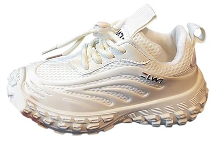 Scarpe Bambino Scarpe da Ginnastica Bambino da Ragazza Leggere Ragazzo Barefoot Bambina Alte Bambini Palestra Sneakers Corsa Inverno Invernali Antiscivolo 26 Scuola Pallavolo Suola Bianca Sports And