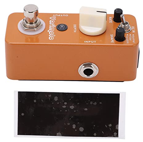 Pedal de Efecto Tremolo Digital Varimolo, Instrumento Ajustable, 3 Modos, Color Café - Reducción de Ruido, Diseño Compacto y Portátil, Para Músicos y Grabaciones