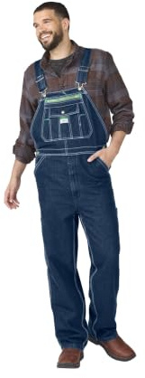 Liberty Men's Stonewashed Denim Bib Overall, Stone Washed, 32/32