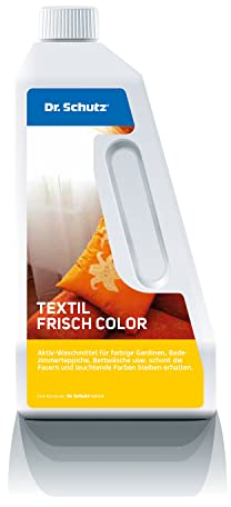 Dr Schutz Schutz Textil Frisch Color 750 ml | Waschmittel für bunte Wäsche und Textilien | Wirksam auch bei Fett & Nikotin | Waschmittel flüssig | Flüssigwaschmittel color