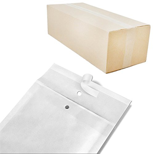 verpacking Luftpolstertaschen Versandtaschen Luftpolsterumschlag A1, Innenmaß 100 x 165 mm (Außenmaß 120 x 175 mm) Weiß Polsterumschläge selbstklebend geeignet für DIN A6 (200 Stück)