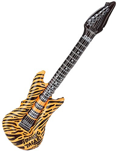 DEGUISE TOI Chitarra Rock Gonfiabile Arancione - Arancione - Taglia Unica