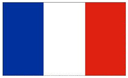 Selección de banderas, orgullo nacional, varios tamaños, poliéster, France, Large 5'x3' (152x90cm)