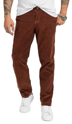 Rock Creek Herren Cordhose Chino, Regular Fit, Straight Cut, klassischer Cord-Chino Style, weich & strapazierfähig, lässig-elegant für Büro und Freizeit, Ocker, Größe W40 L34 RC-2156