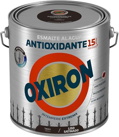 OXIRON Esmalte antioxidante al agua Liso Satinado Tabaco 2,5L