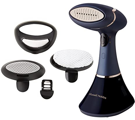 Russell Hobbs Dampfglätter Bügeleisen Multi Steam Genie Pro Aroma (1800W, 32g/min Dampf, Reisebügeleisen inkl. 3 Aufsätze: Kleidung, Vorhänge, Polstermöbel) 28041-56