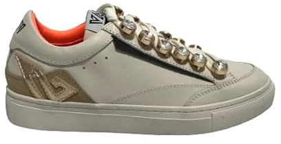 Scarpe donna sneaker Emanuélle Vee Olivia con strass white D25EV03 442P-700-33-P003CBWHI 38