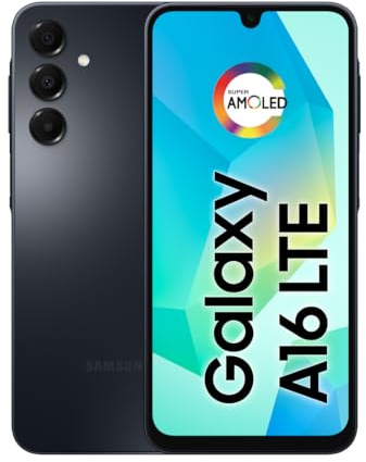 Samsung Galaxy A16 Téléphone Portable, 128 Go + 4 Go de RAM, Appareil Photo jusqu'à 50 MP, écran de 6,7, NFC, IP54, Batterie 5000 mAh – Noir