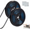 2PCS Bathroom Sealant Tape, 8MM Black Sealant Tape, Caulk Strip Sealing Decorative Tape, Bath Sealant Strip, Dustproof Mildewproof Caulk Strip Decorative Tape for Stove Sink Bathroom Wall