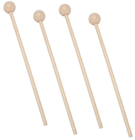 Percussion Sticks, 4 PCS Glockenspiel Mallets, Glockenspiel Beaters, Drum Stick, Wood Mallets Percussion Sticks Percussion Mallets, Musical Instrument Accessories