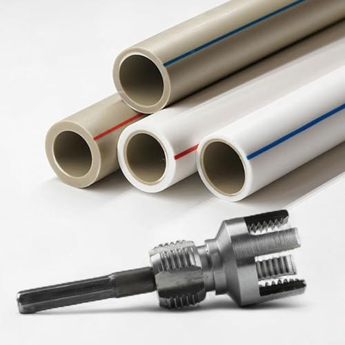 Gdfnmogo - Fresa filettatrice per tubi in metallo PPR, 20 mm, 25 mm, strumento per filettatura interna ed esterna, 1 infila tubo dell'acqua integrato per impianti idraulici da 1/2 pollici e 3/4 di