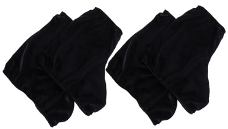 VICASKY Couvre-Bottes de Glace en Polyester Noir pour Patins Artistiques, Protection Ajustée et Design Élégant, Lot de 2 Paires pour Performances et Tests