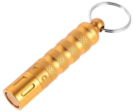 Beaupretty Ouvre-trous à Cigares en Métal Doré, Coupe-cigares Portable avec Poinçon de Précision, Outil Compact pour Perforation Facile, Accessoire pour Voyage et Événements en Extérieur