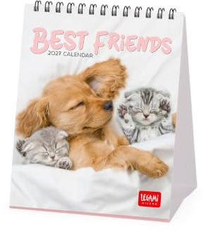 Legami - Calendrier de Bureau 2027, Best Friends, 12 Mois, 5 cm