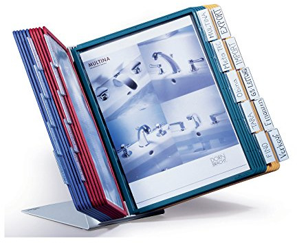 Durable Tisch-Sichttafelsystem (Vario Table 20, mit 20 Sichttafeln) mehrfarbig, 569900