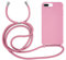 MyGadget Strap Case for Apple iPhone 6 Plus | 6s Plus | 7 Plus | 8 Plus - Crossbody Phone Cover - TPU Silicone Case with Neck Holder - Cord Lanyard Carrier with Rope in Pink