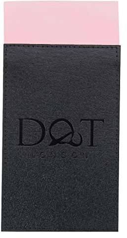DQT Mens Plain Satin Pre-Folded Pocket Square Fold - Wedding, Business & Formal Suit Handkerchief - Baby Pink