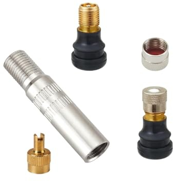 2 Stück Tubeless Ventil,E Scooter Ventilverlängerungs Adapter,Extenderventil,Tubeless Ventile,Roller ZubehöR,Tubeless-Ventil für Segway,Ninebot Max G30,g30d,Xiaomi M365,Pro,Pro2,1s,Trittbrett Vmax Vx2