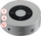 KAMINIO Knister Lautsprecher Moritz - Kraftvolle Soundbox mit Kaminfeuer-Tönen, Bluetooth, AUX, Mikrofon, Akku - Silber