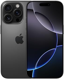 Apple iPhone 16 Pro 512 GB: 5G Handy mit Kamerasteuerung, 4K 120 fps Dolby Vision und einem großen Sprung bei der Batterielaufzeit. Funktioniert mit AirPods, Titan Schwarz
