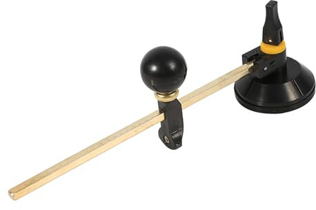 Nikou Cortador Circular de Cristal Ajustable, Compases Ajustables Tipo Círculo de Cristal Cortador Circular con Ventosa, Diámetro Máximo del Círculo de 40 cm