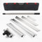 NEWFUN Flächenspachtel Set, Spachtel Werkzeug Set mit Verstellbarem Aluminiumgriff und Ersatzklingeim Koffer mit Ergonomischem Griff,(300mm+500mm+800mm), Austauschbarem Edelstahlblatt, Teleskopstange