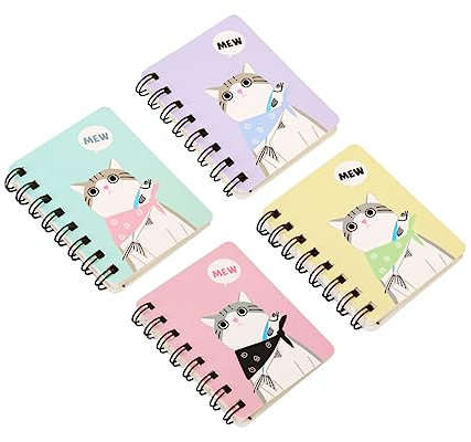 NUOBESTY Minicuaderno De Dibujos Animados Portátil Libreta De Viaje Dibujos Blocs De Notas De Bolsillo